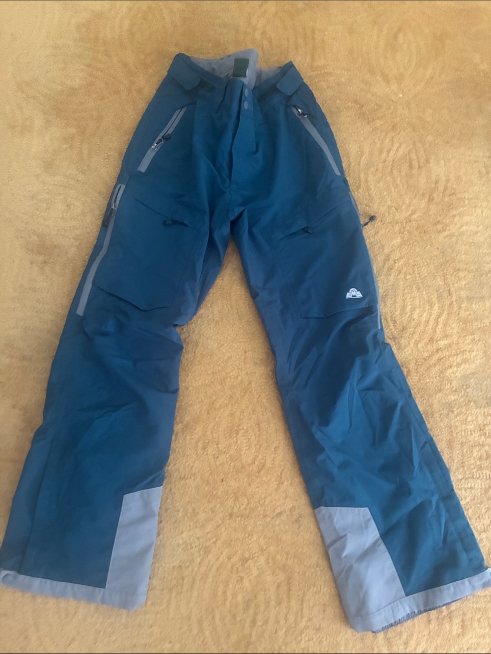 Eastern Mountain Sports Teal Blue Men's Cargo Snow Pants